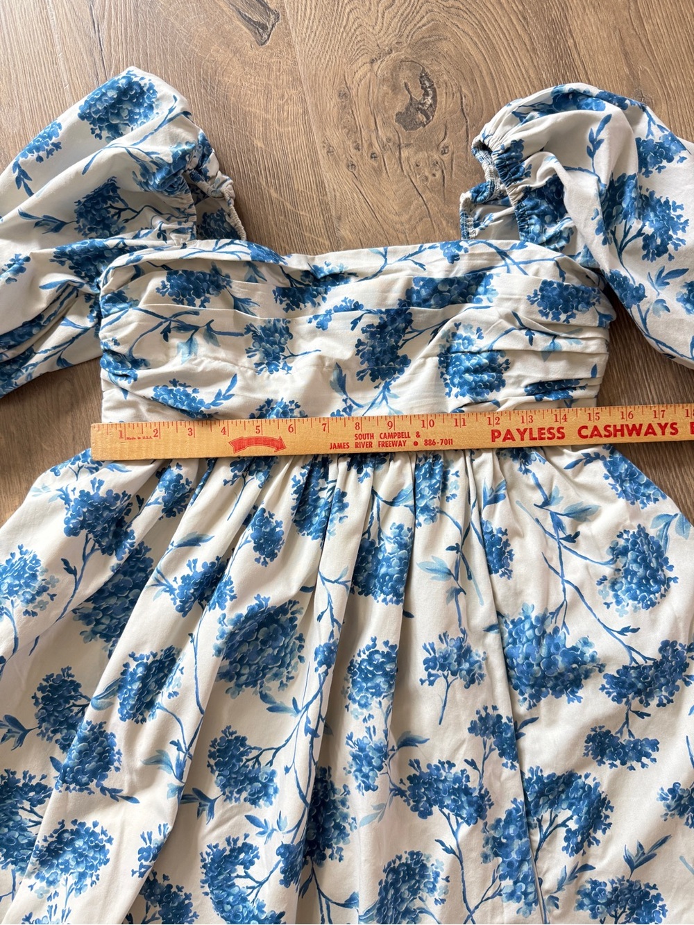Abercrombie & Fitch Emerson Dress Blue Floral Print M - Picture 10 of 14